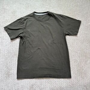 Muji T-Shirt Women's Small Short Sleeve Crew Neck Brown 100% Cotton Basic Tee
